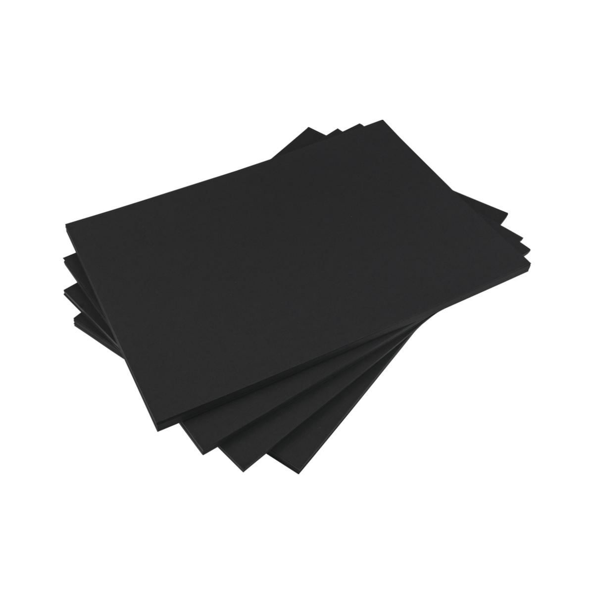 A4 Coloured Paper Black 220 gsm 100 Sheets 1