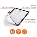 Durable DURAFRAME Magnetic Document Signage Frame - A4 Black, Pack of 5 1