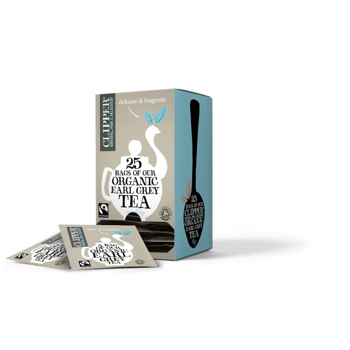 Clipper Fairtrade Organic Earl Grey Envelope String - Pack of 25 1