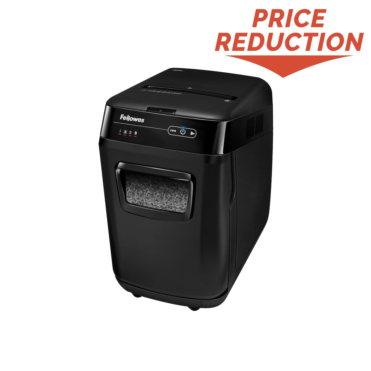 Fellowes 200 Sheet Auto Feed Micro Cut Shredder - AutoMax 200M with 32L Bin, P-5 1
