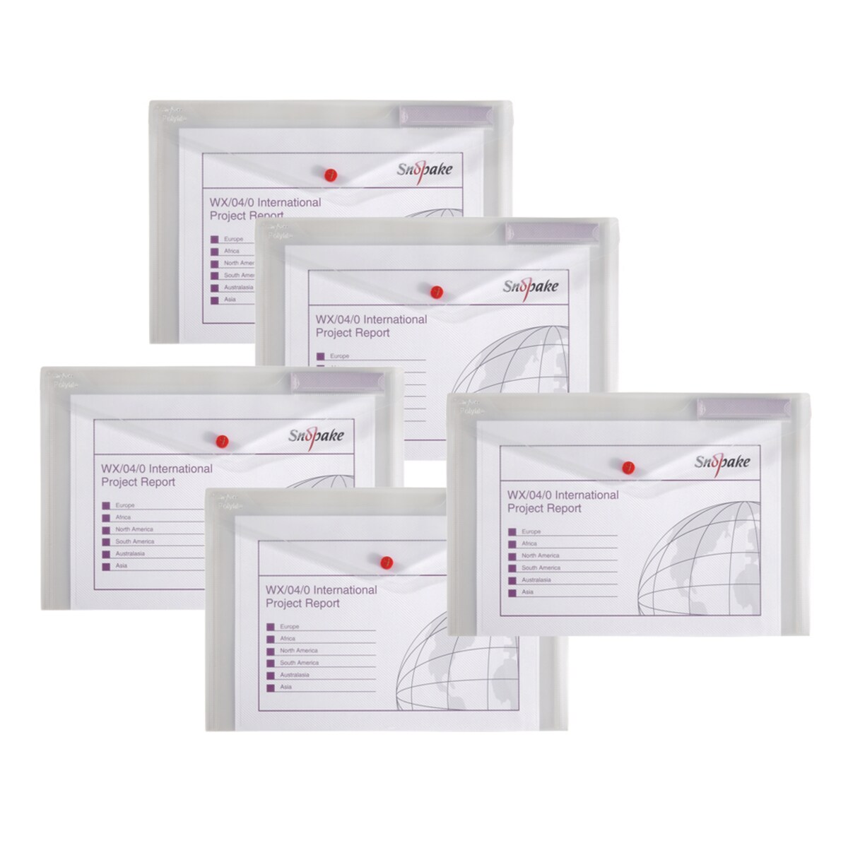 Snopake Polyfile Foolscap Clear 1