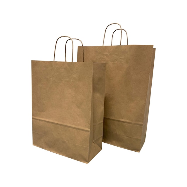 Recycled Brown Kraft Twist Handle Bags 32X41+12CM Box 200 1