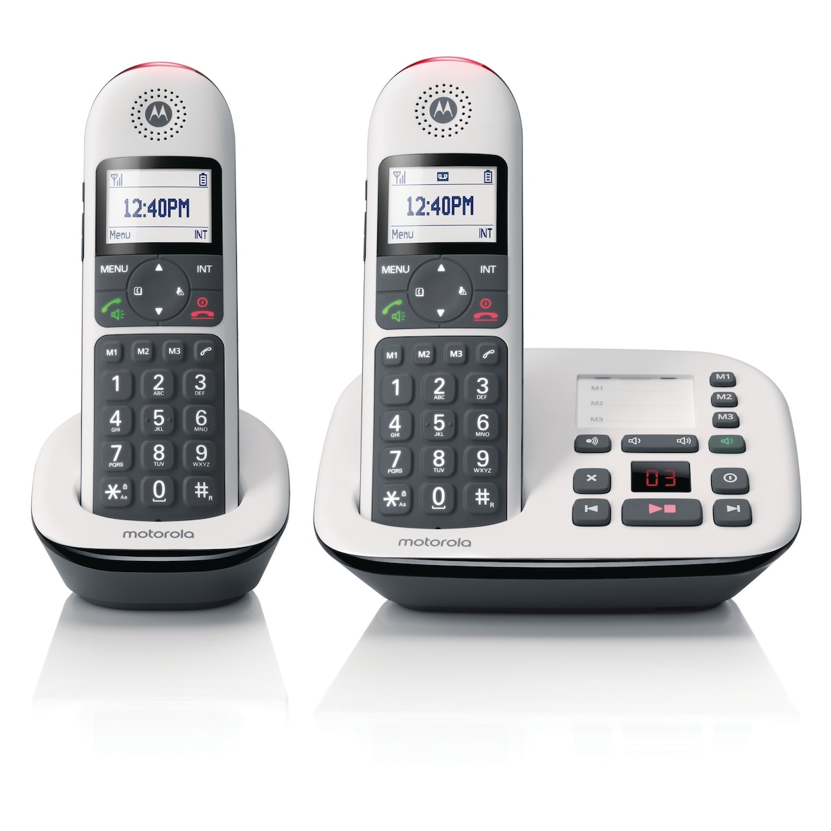 Motorola CD5012 Big Button Cordless DECT Phone with Answering machine - Twin 1