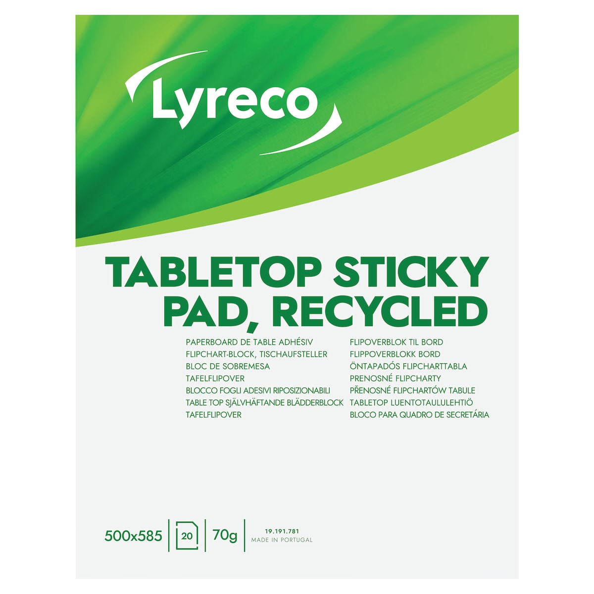 Tabletop Flippad 20Sht 500X585, Pack 6 1