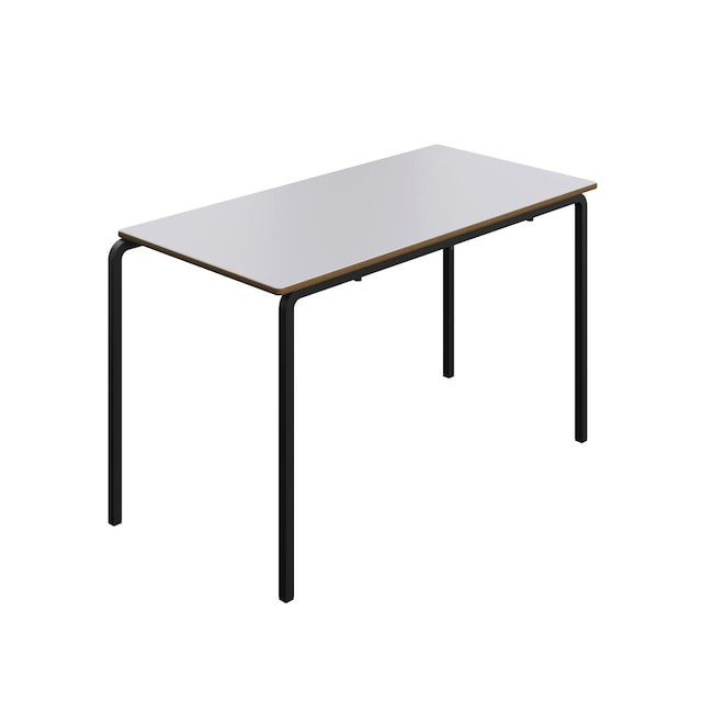 Titan Crush Bent Frame Table 1200X600X710 - Grey/Black  - Del & Install 1