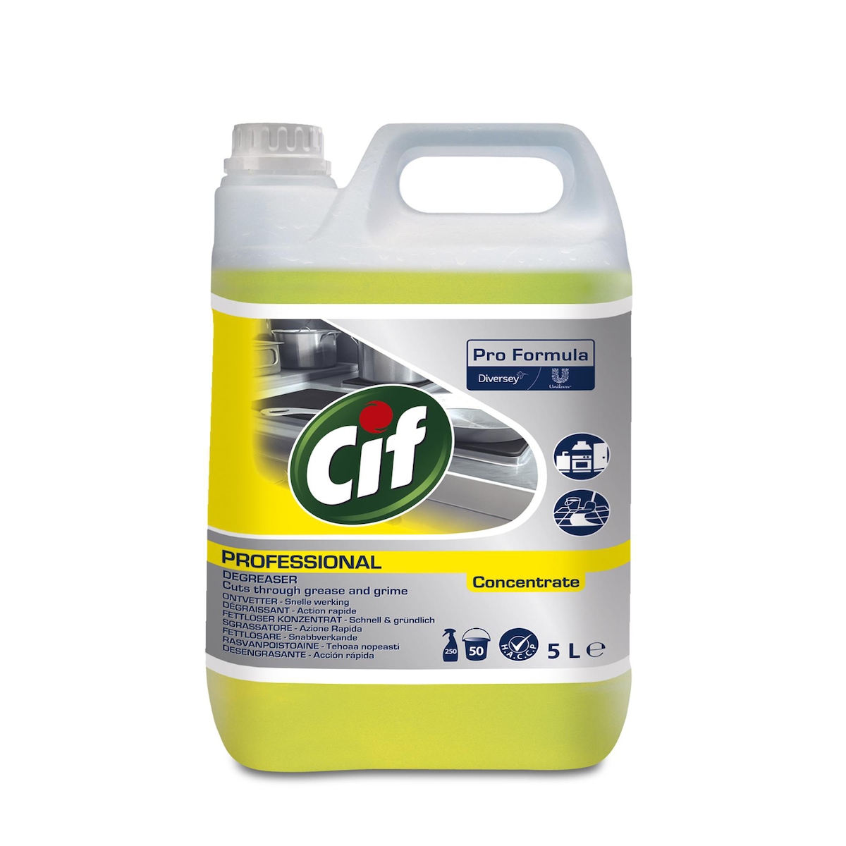 Cif Professional Formula Cleaner Degreaser Concentrate 5L 1