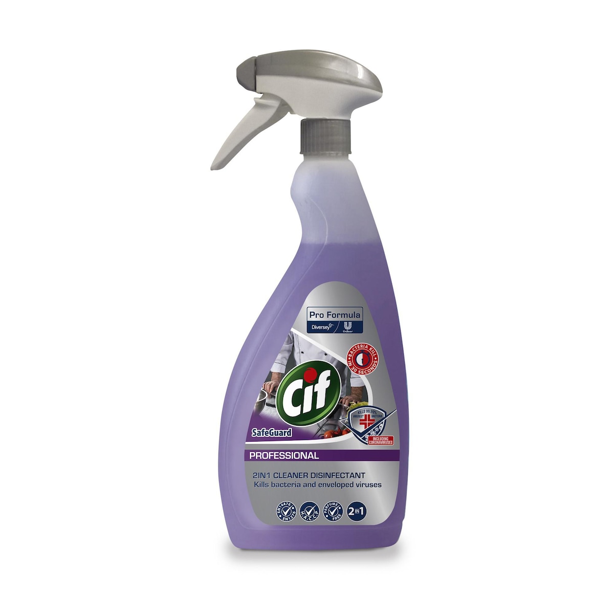 Cif Professional Safeguard 2in1 Cleaner Disinfectant 750ml 1