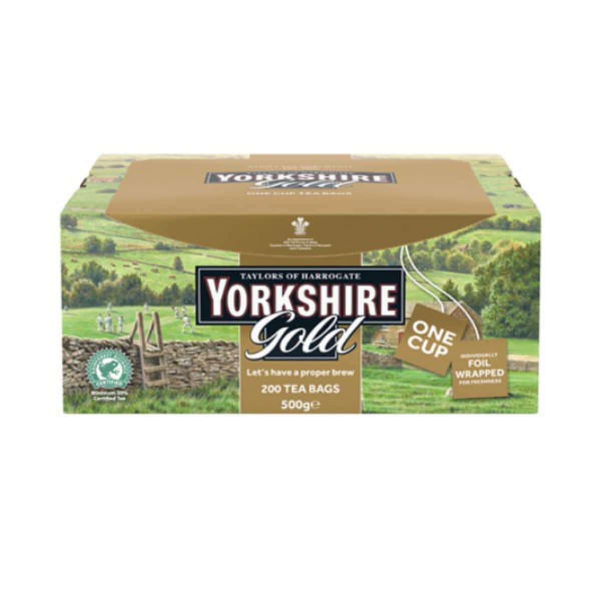 Yorkshire Gold Tag Tea Bags - Pack Of 200 1