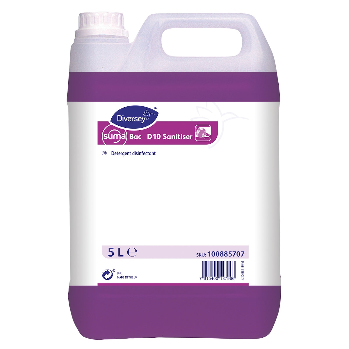 Suma Bac D10 Detergent Disinfectant 5L 1