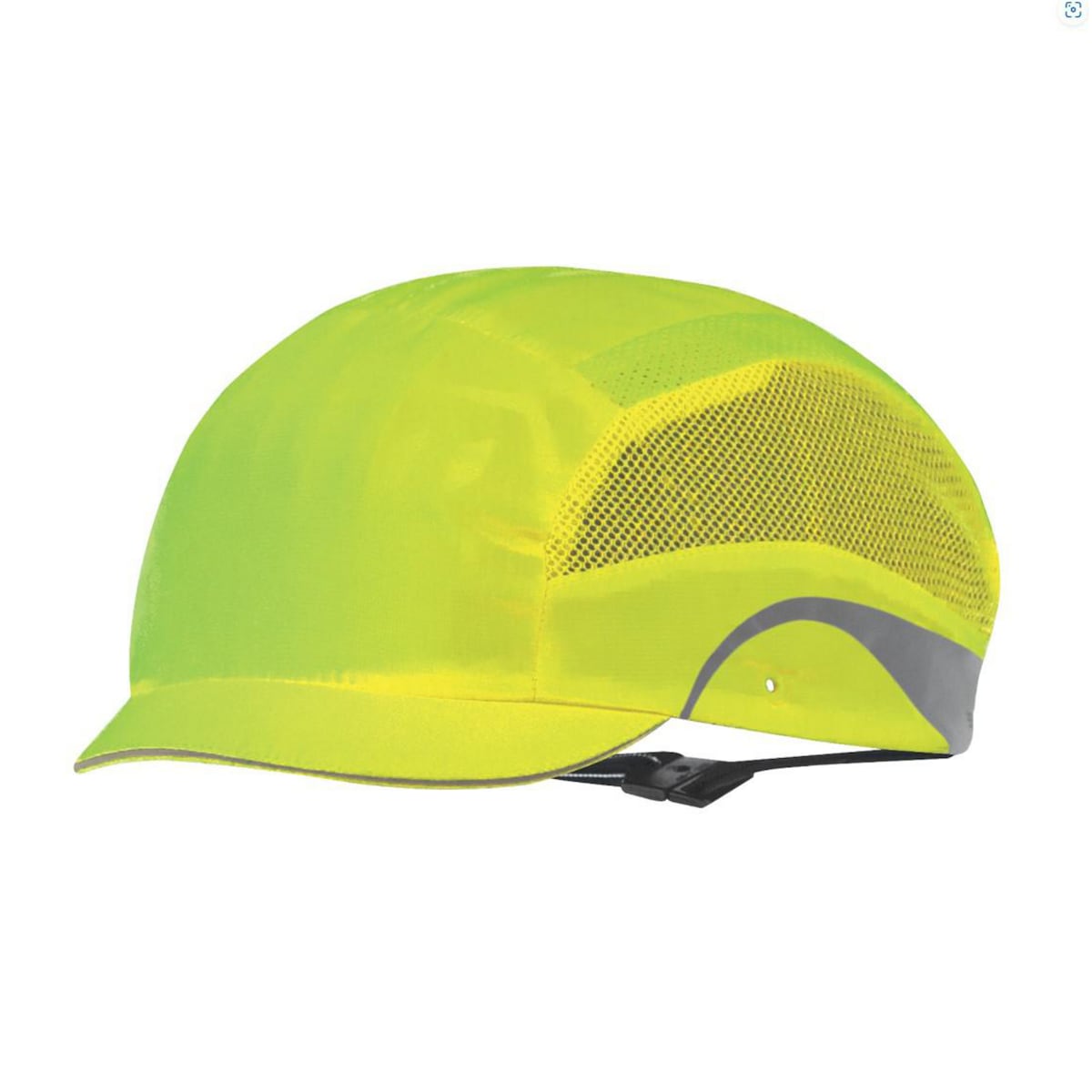 JSP HardCap Aerolite Lightweight BumpCap - 2.5cm Peak High Viz Yellow 1