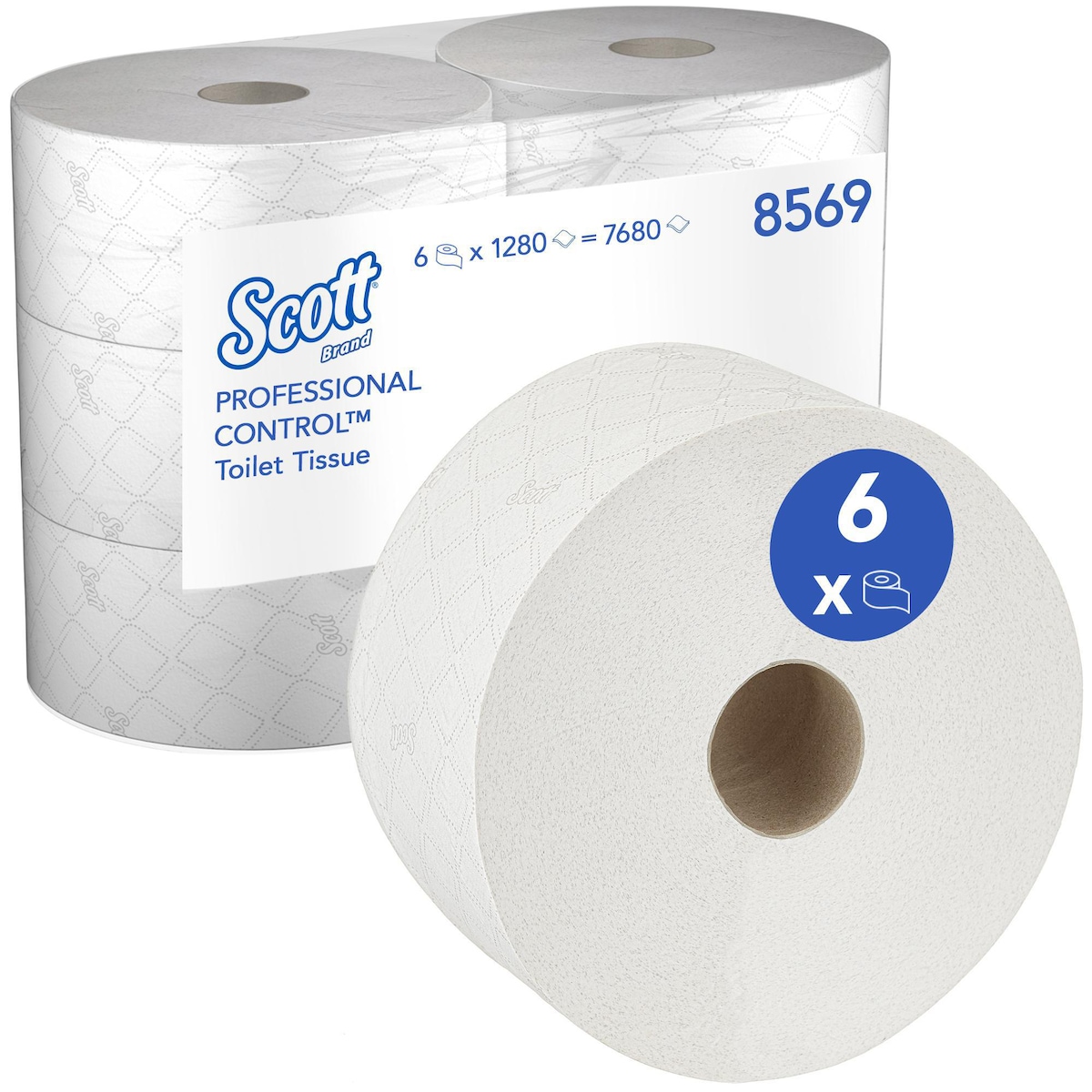 Scott Control Centrefeed Toilet Tissue 8569 - 2 Ply Toilet Paper, 6 Rolls 1