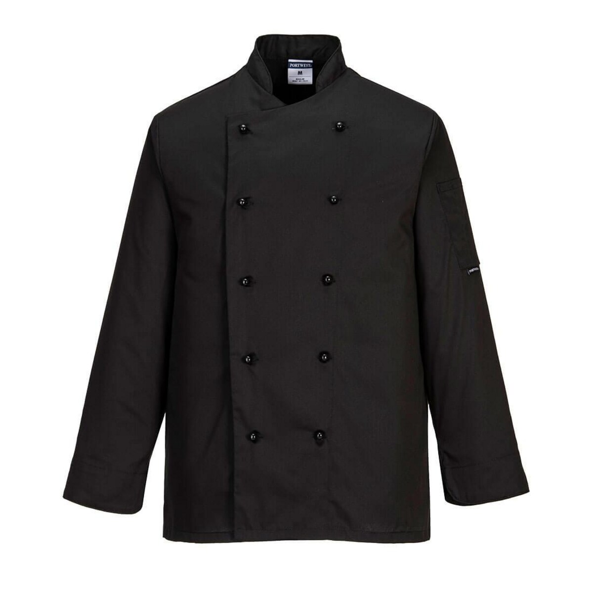 C834 Somerset Chefs Jacket L/S Black S Regular 1