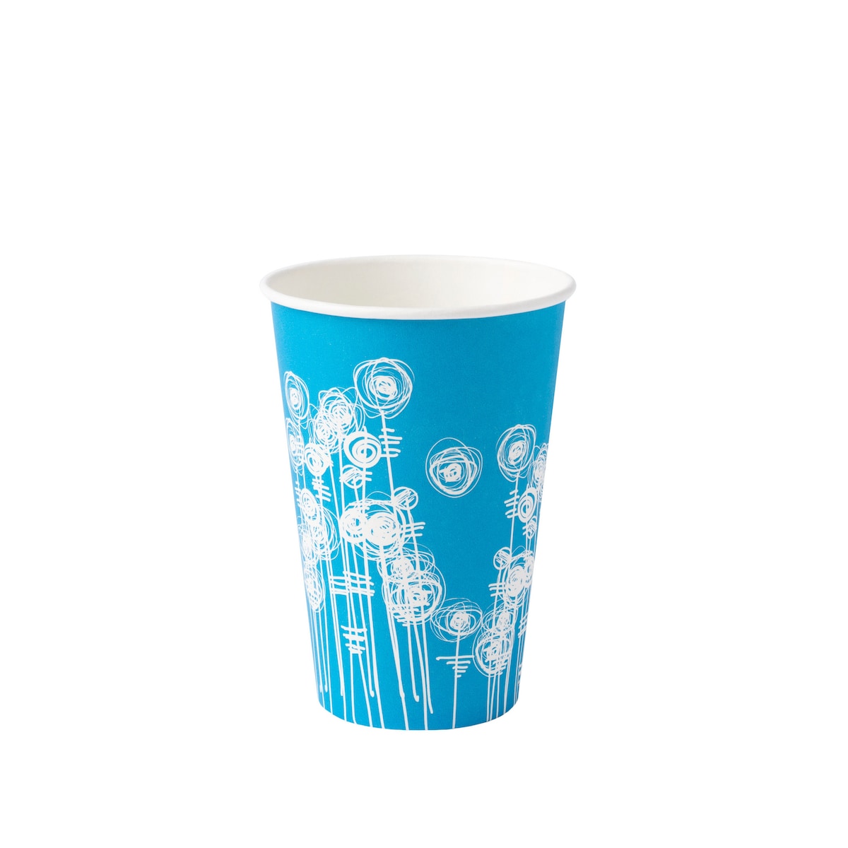 Aqua Swirl Paper Cups 7oz - Pack Of 100 1