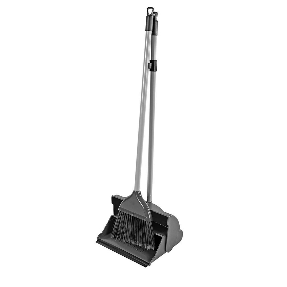 Lobby Dustpan And Brush Set Black 1