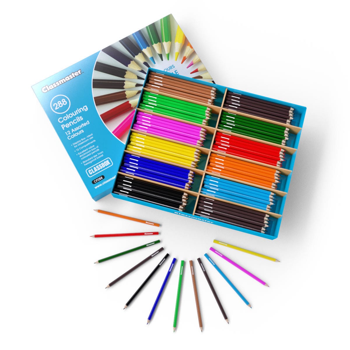 Classmaster Colouring Pencils, Pack of 288 1