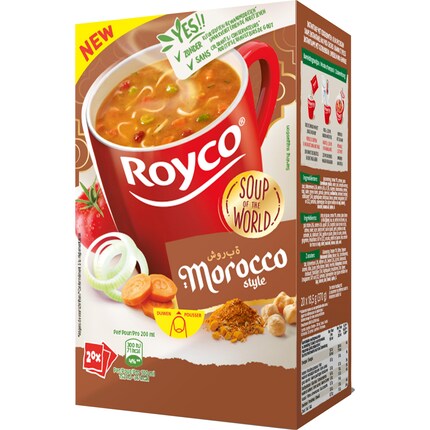 Soupe Royco, marocaine, paquet de 20 sachets
