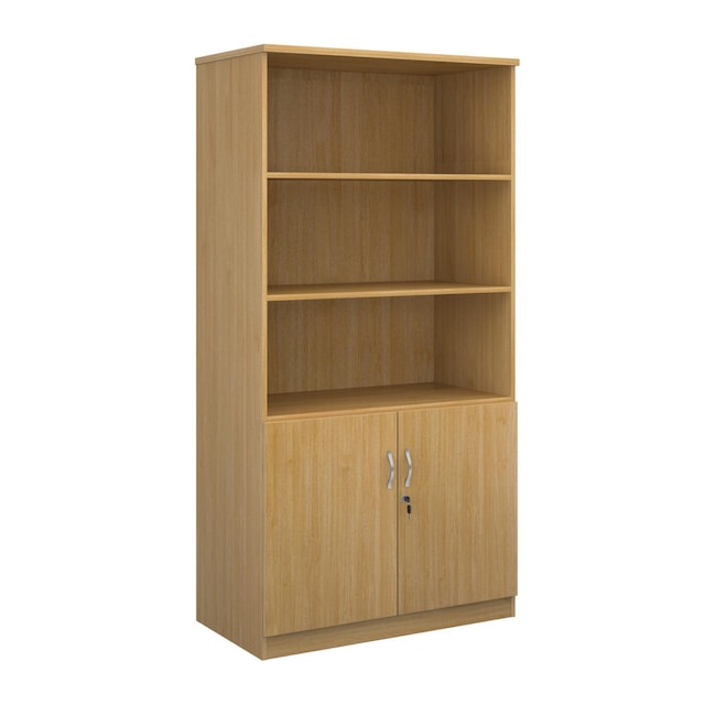 Deluxe combination unit with open top 2000mm  with 4 shelves - OAK,Delivery Only 1