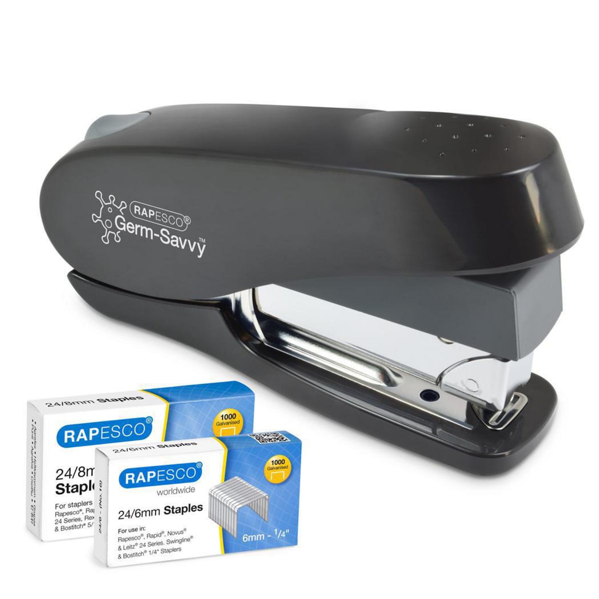 Rapesco Eco Luna Stapler and Staples 1