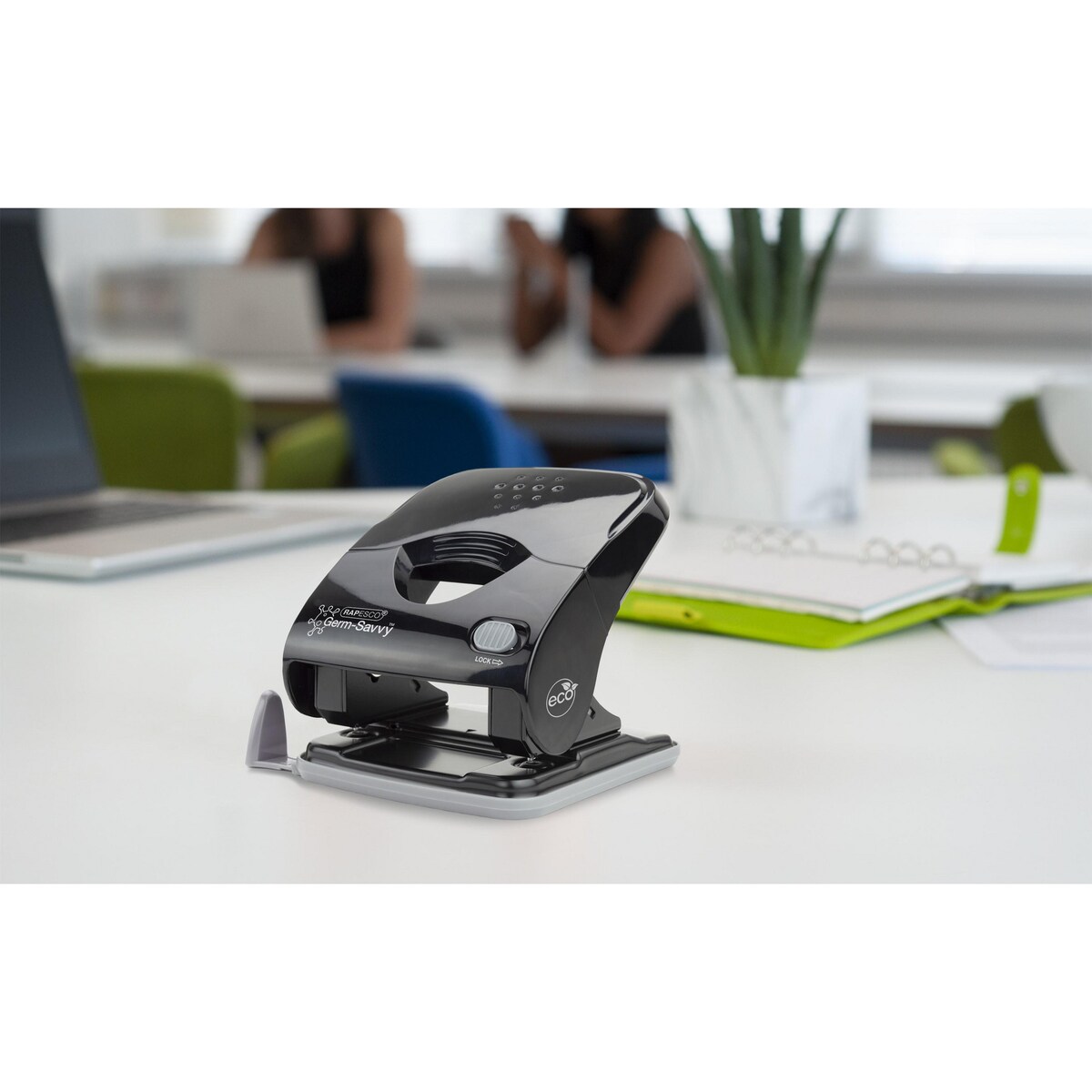 Rapesco Eco Hole Punch 2-Hole Black 1