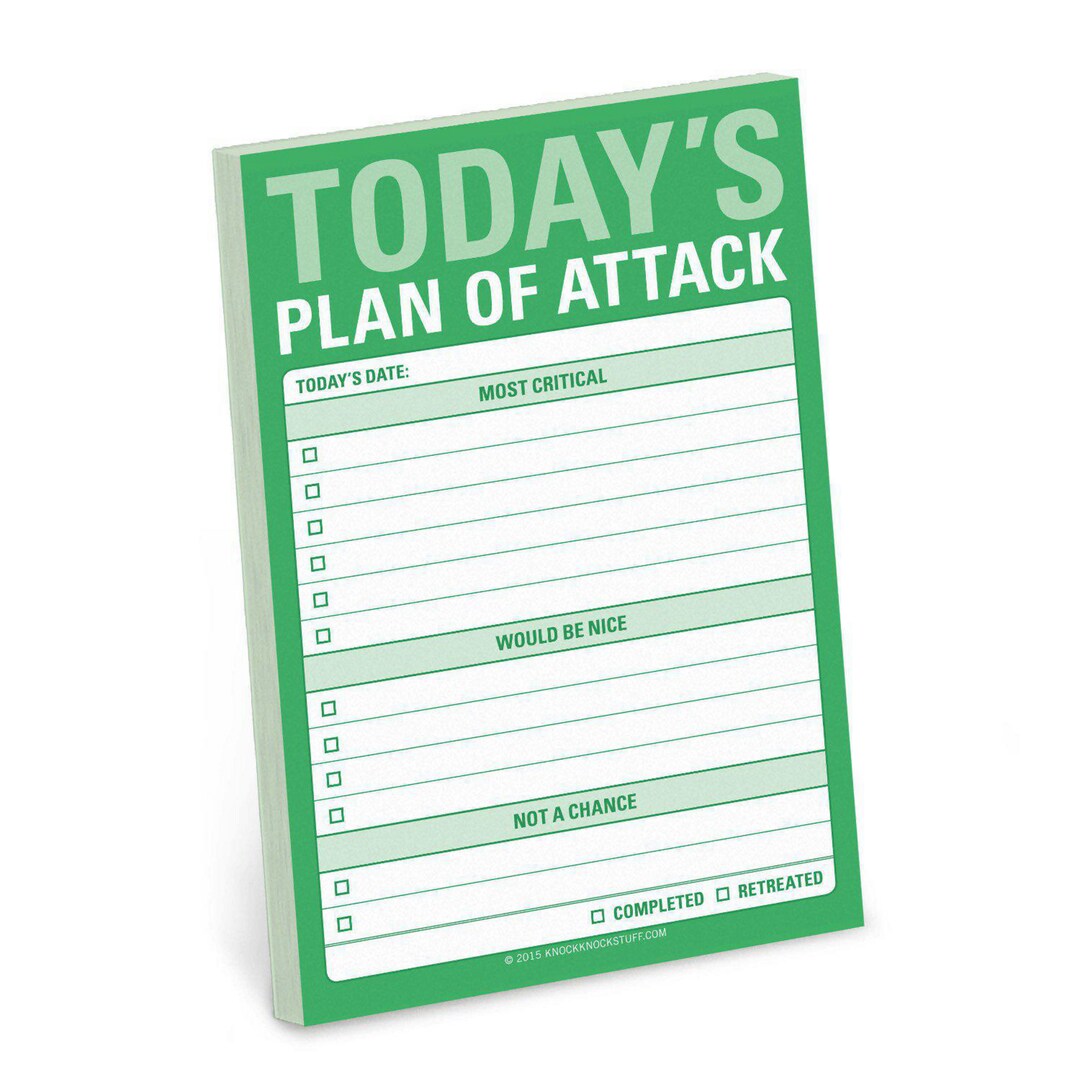 Knock Knock "Today's Plan of Attack" Great Big... | Lyreco