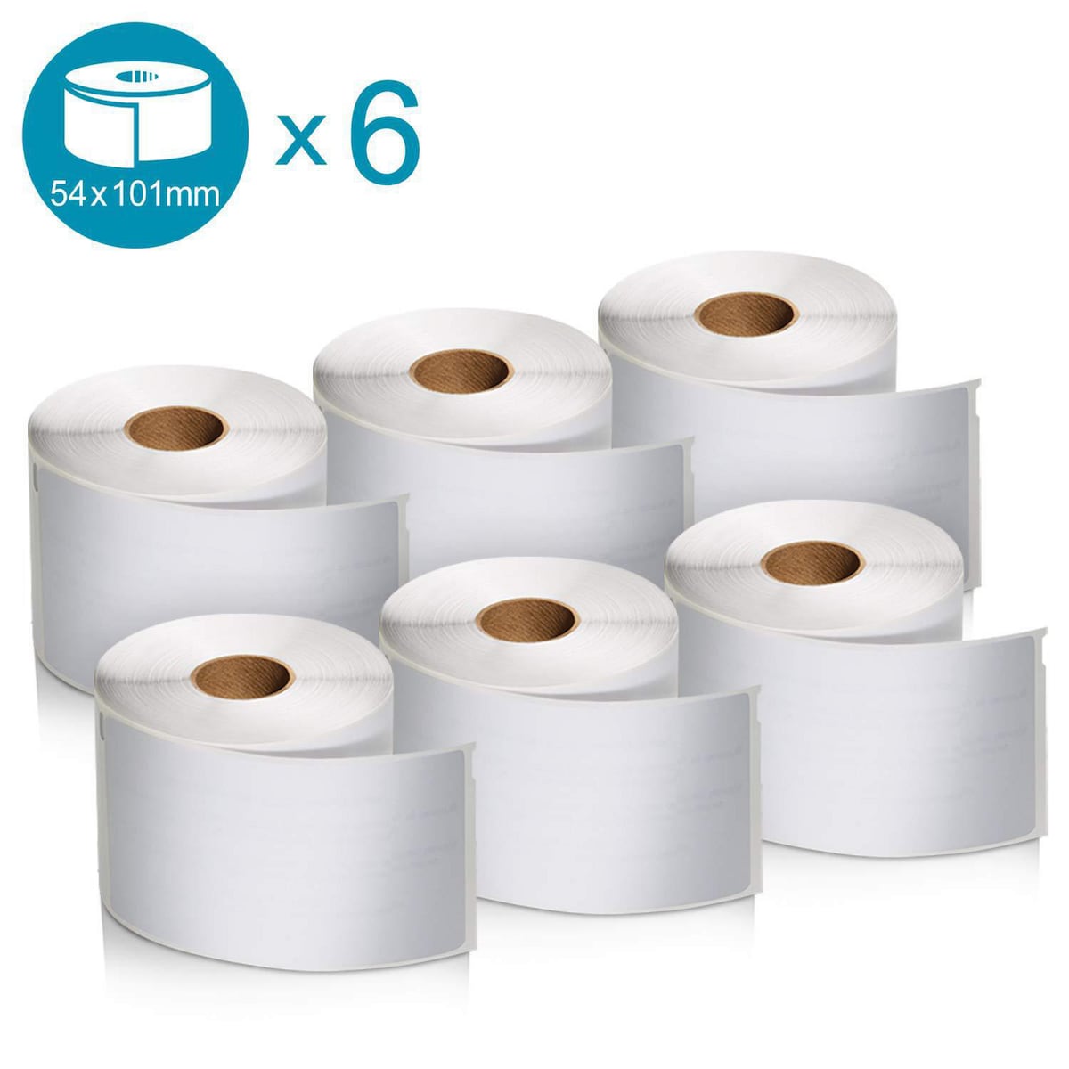 DYMO Label Writer Shipping Label Roll 54x101mm - Pack Of 6 1