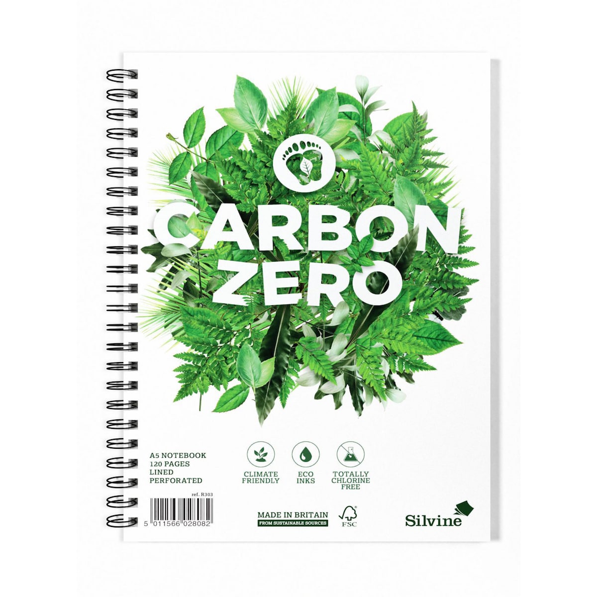 Silvine Carbon Neutral Notebook A5 Twin-Wire 1