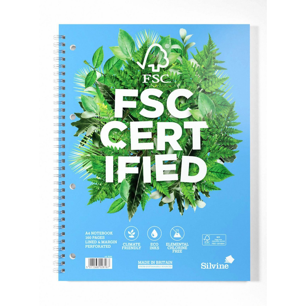 Silvine FSC Notebook A4 Twin-Wire 1