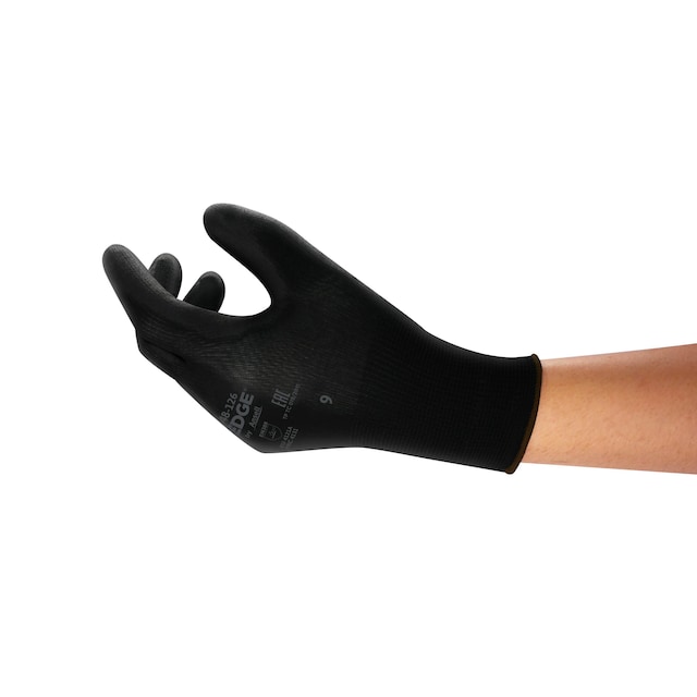 Ansell 48-126 Edge Multi-Purpose Gloves Black - Size 9, Box of 12 Pairs 1