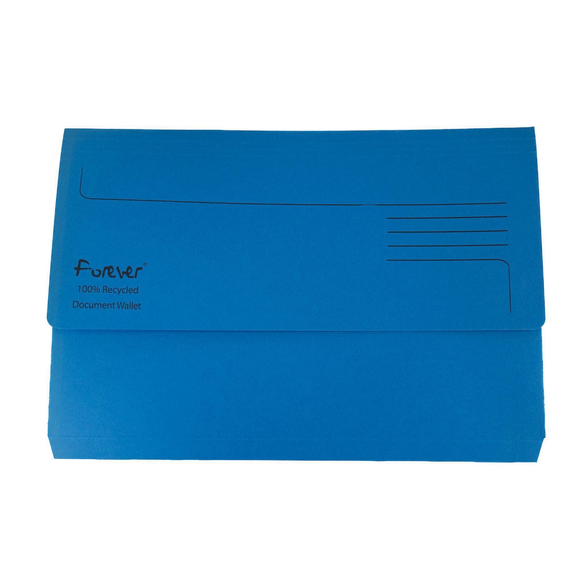 Forever Document Wallet F/Cap 290gsm, Blue 1
