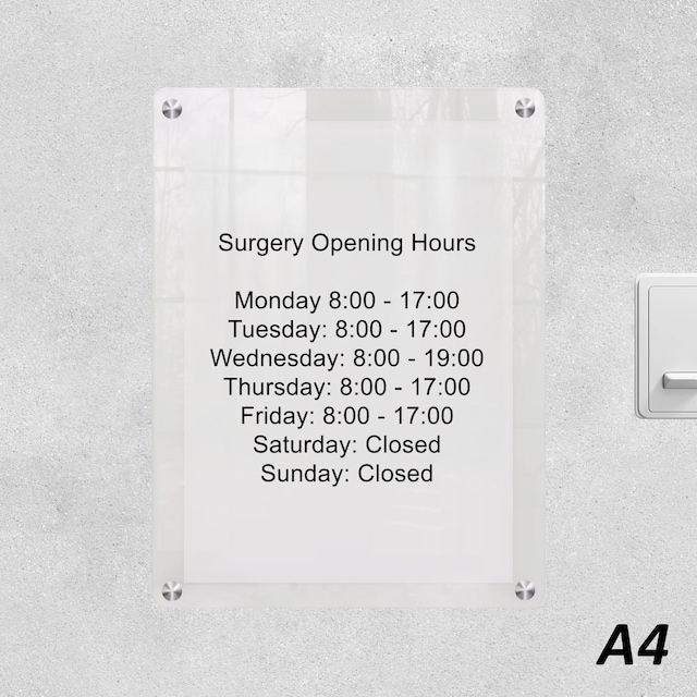Acrylic Poster Frame A4 1
