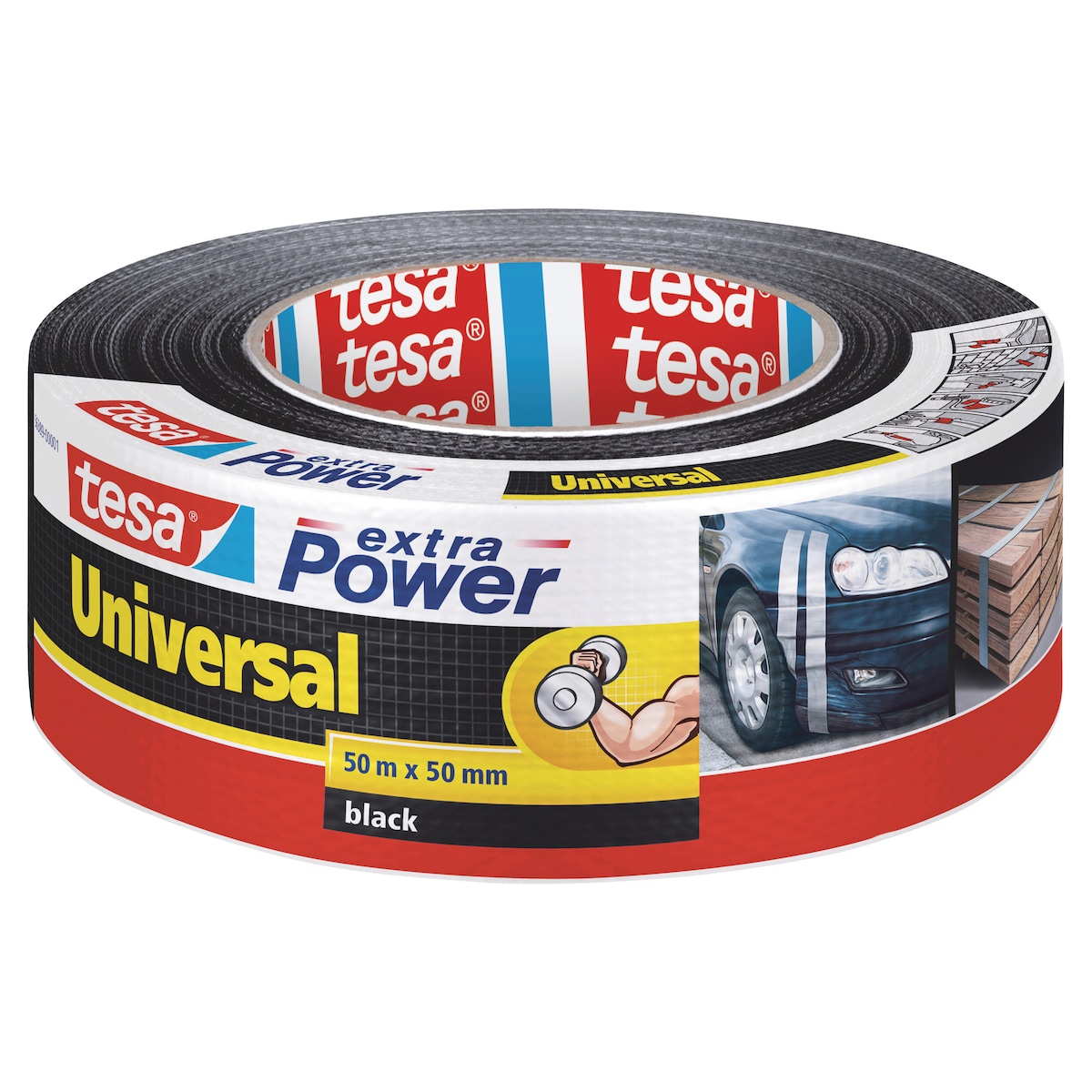 Tesa Extra Power Universal Tape 50mmx50m Black 1