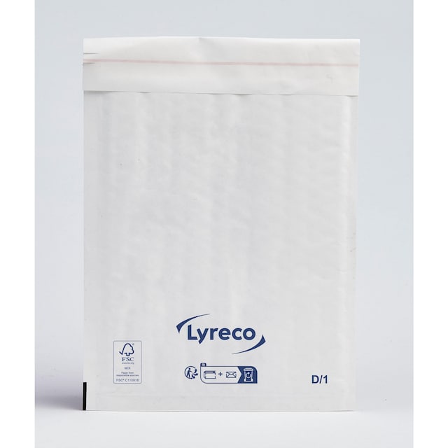 Lyreco White Bubble Envelope 180 X 260Mm D/1 - Pack Of 100 1