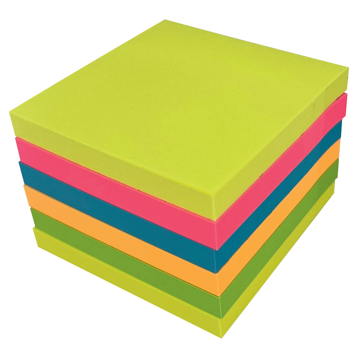 Lyreco Premium Sticky Notes 75x75mm Summer Colour - Pack of 6 1