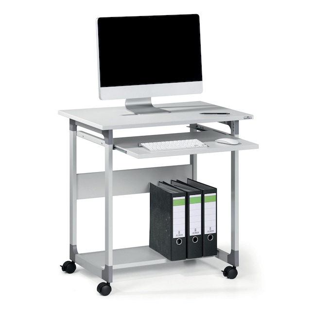 Durable Computer Trolley Fixed Height Work Station - Grey 1