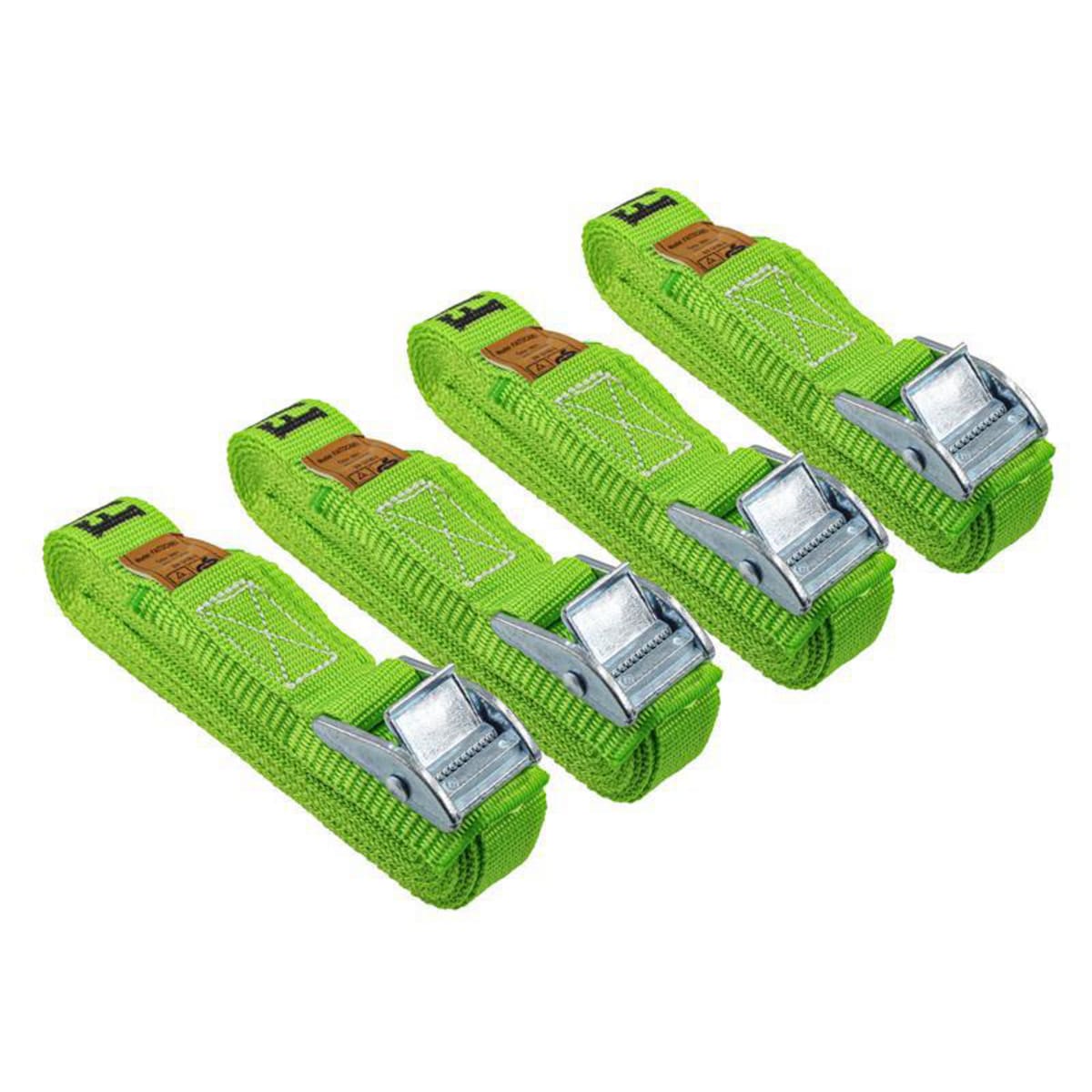 Cam Buckle Tie-Downs 5m x 25mm, 4 Piece 1