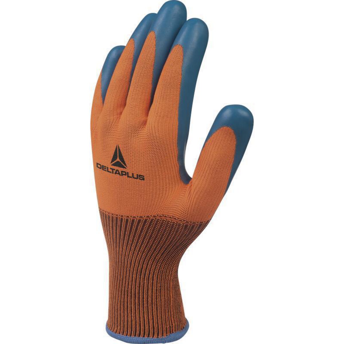 Delta Plus VE733 Supreme Grip Latex Coated Blue/Orange Glove Size 7 (Pair) 1