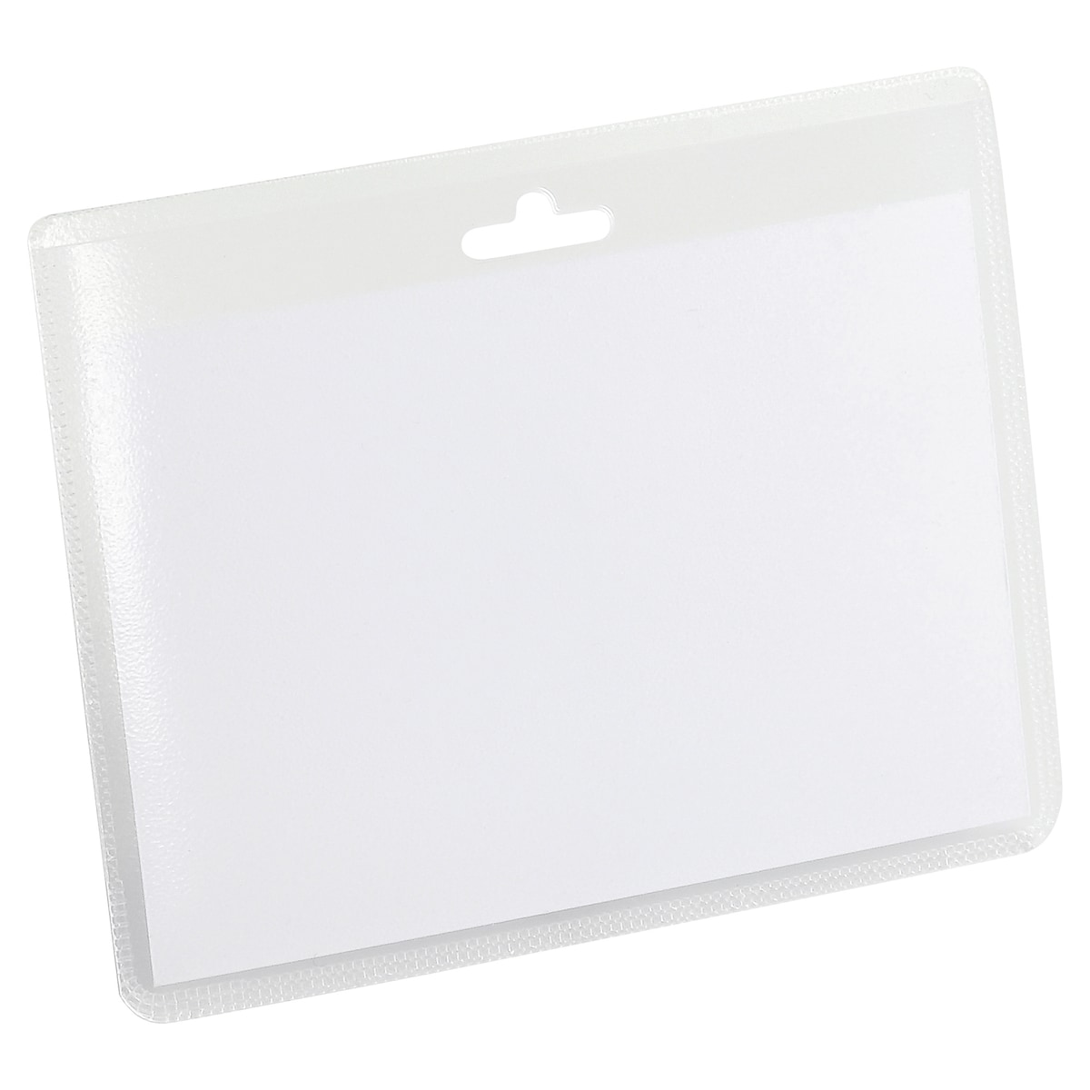 Durable Name Badge ID Card Holders with Insert Cards 60x90mm - Pack of 20 1