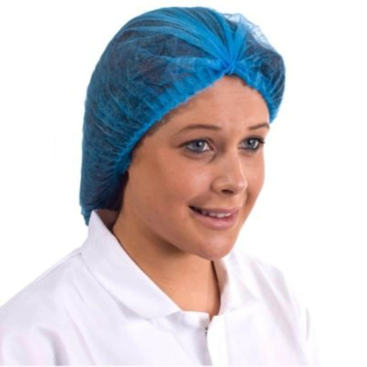 Supertouch  Protective Disposable Mob Cap  300118 Blue (Pack of 100) 1