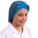 Supertouch  Protective Disposable Mob Cap  300118 Blue (Pack of 100) 1
