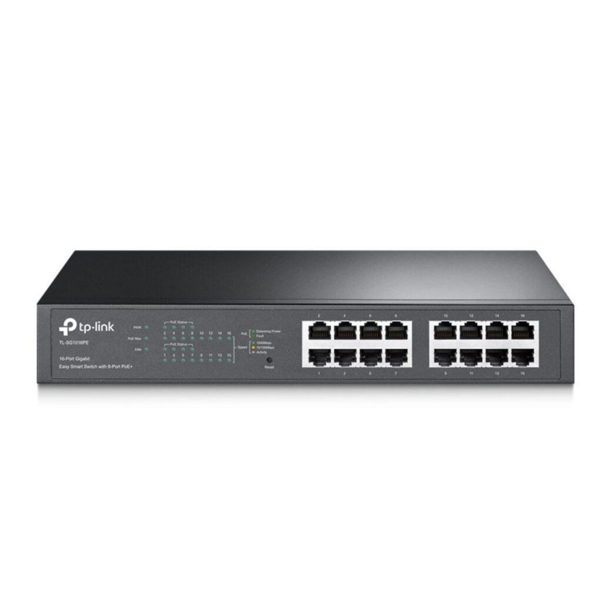 TP Link 16-Port Gigabit Easy Smart Switch with 8-Port PoE+ 1