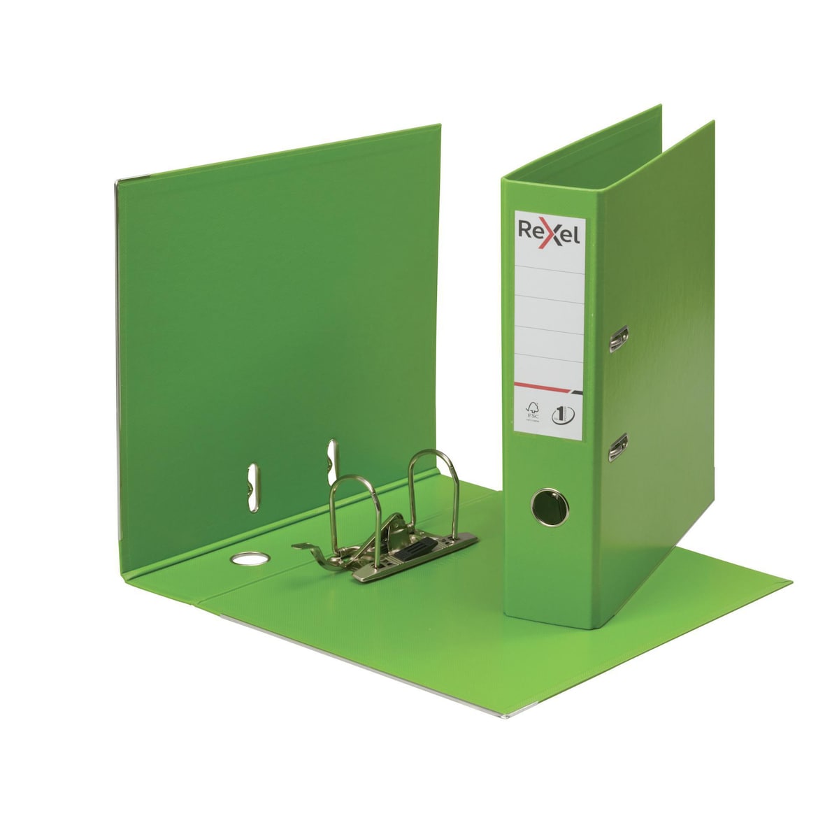 Rexel Choices A4 PP No.1 Lever Arch File 75mm, Spine, Green 1