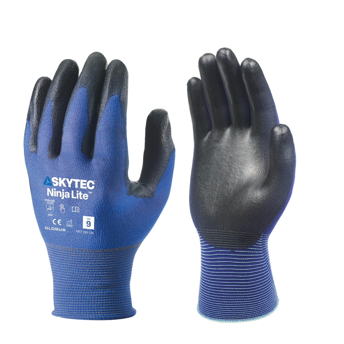 Skytec Ninja Flex Red/Grey Latex Gloves - Small, Pair 1