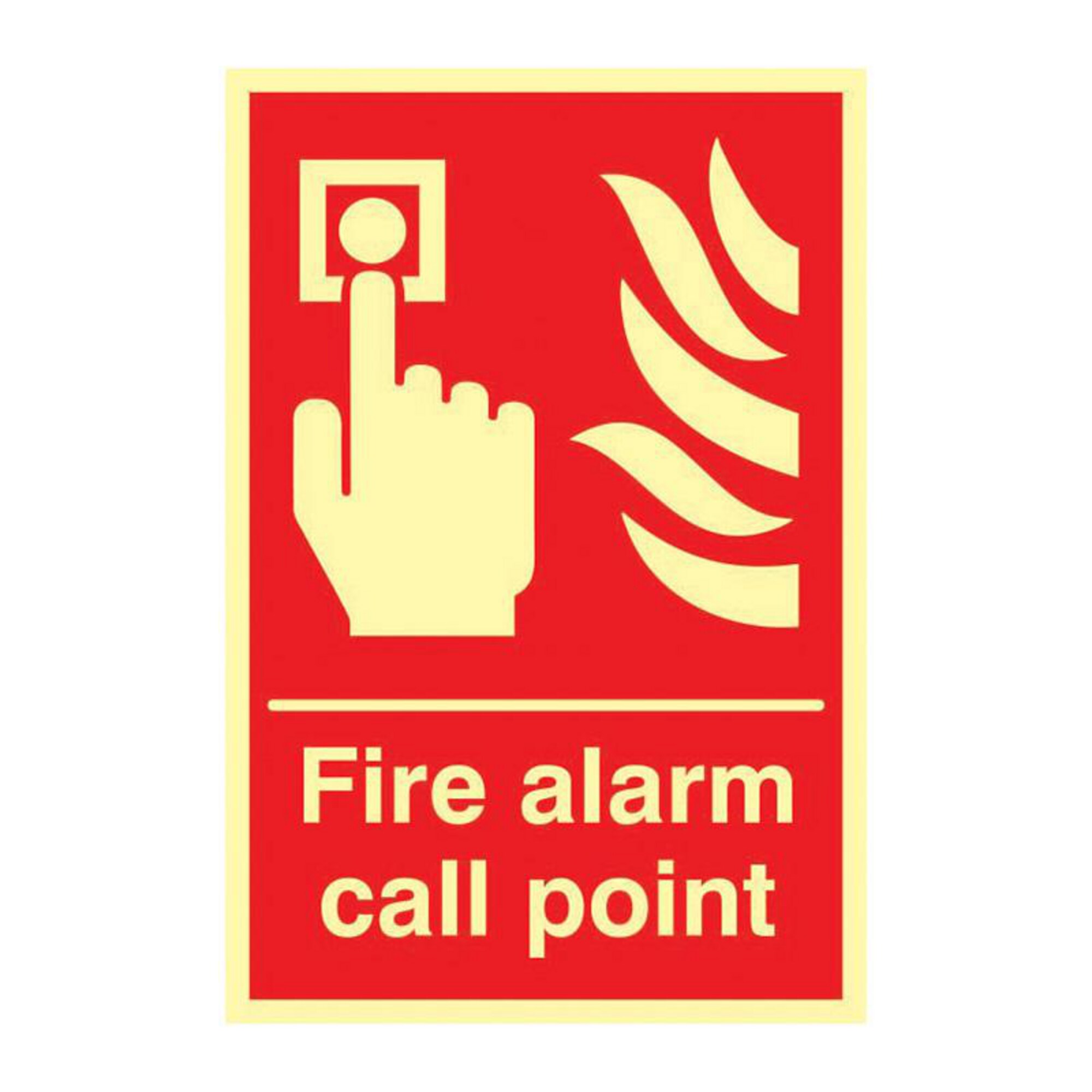 Fire Alarm Call Point' Sign - 1.3mm... | Lyreco