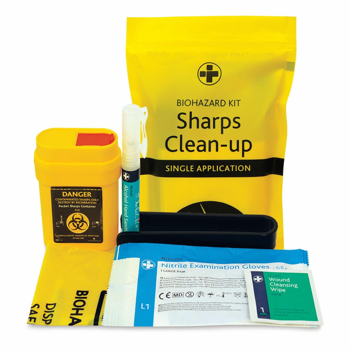 Sharps Clean Up Kit Single Use 1