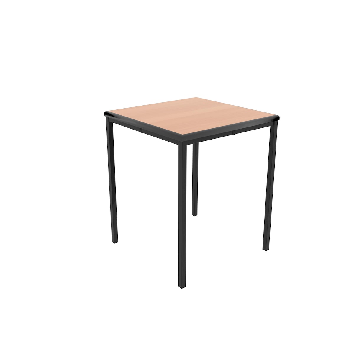 TITAN TABLE 600X600X760 BEECH/BLACK 1