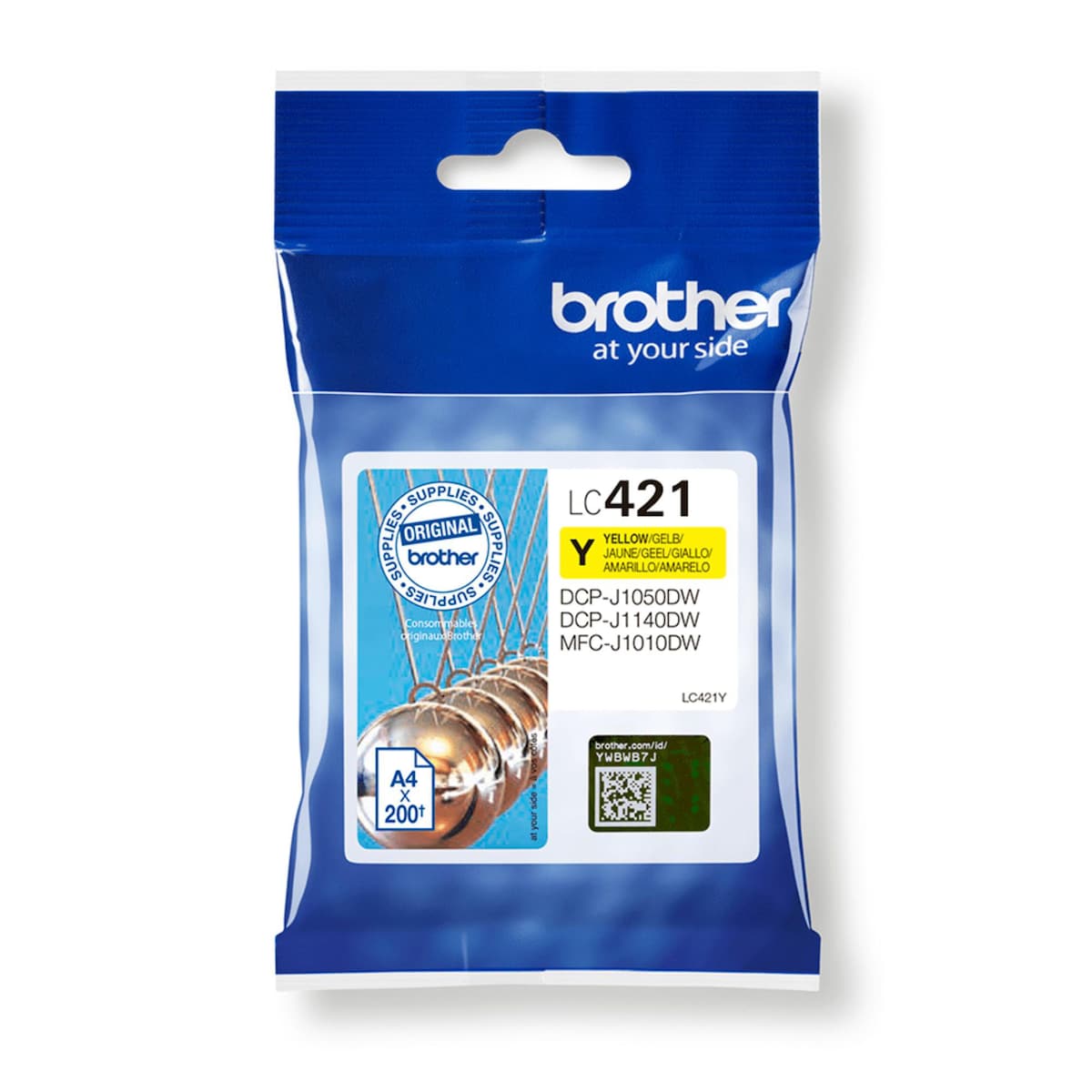 Brother LC421Y Ink Cartridge Yellow (LC421Y) 1