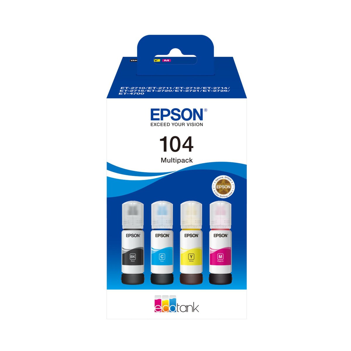 Epson 104 Ecotank Multi B/C/M/Y (C13T00P640) 1