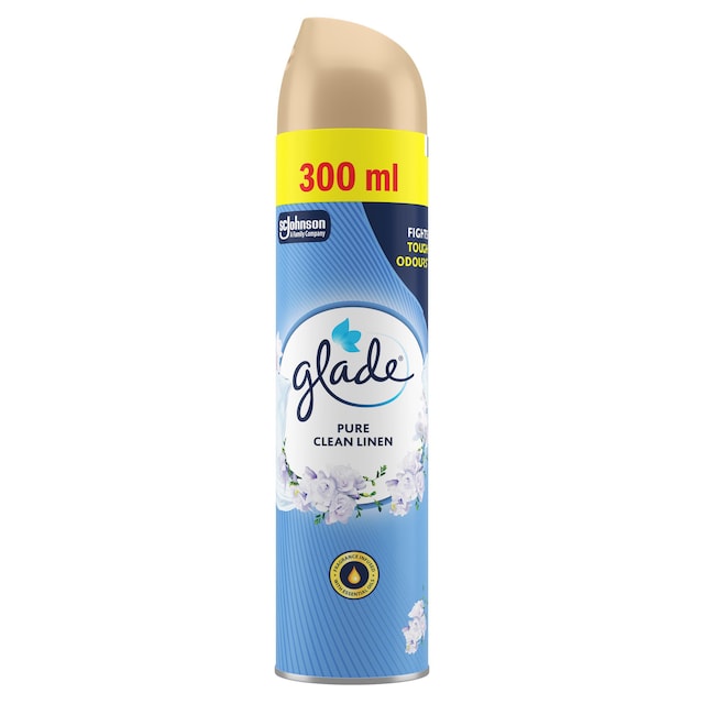 Glade Air Freshener Clean Linen Aerosol 300ml 1
