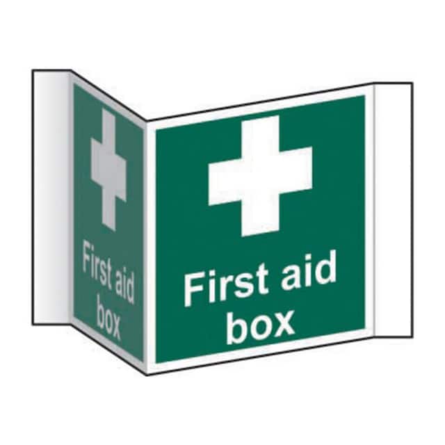First Aid Box' Projection Sign -  200mm x 200mm x 30mm 1