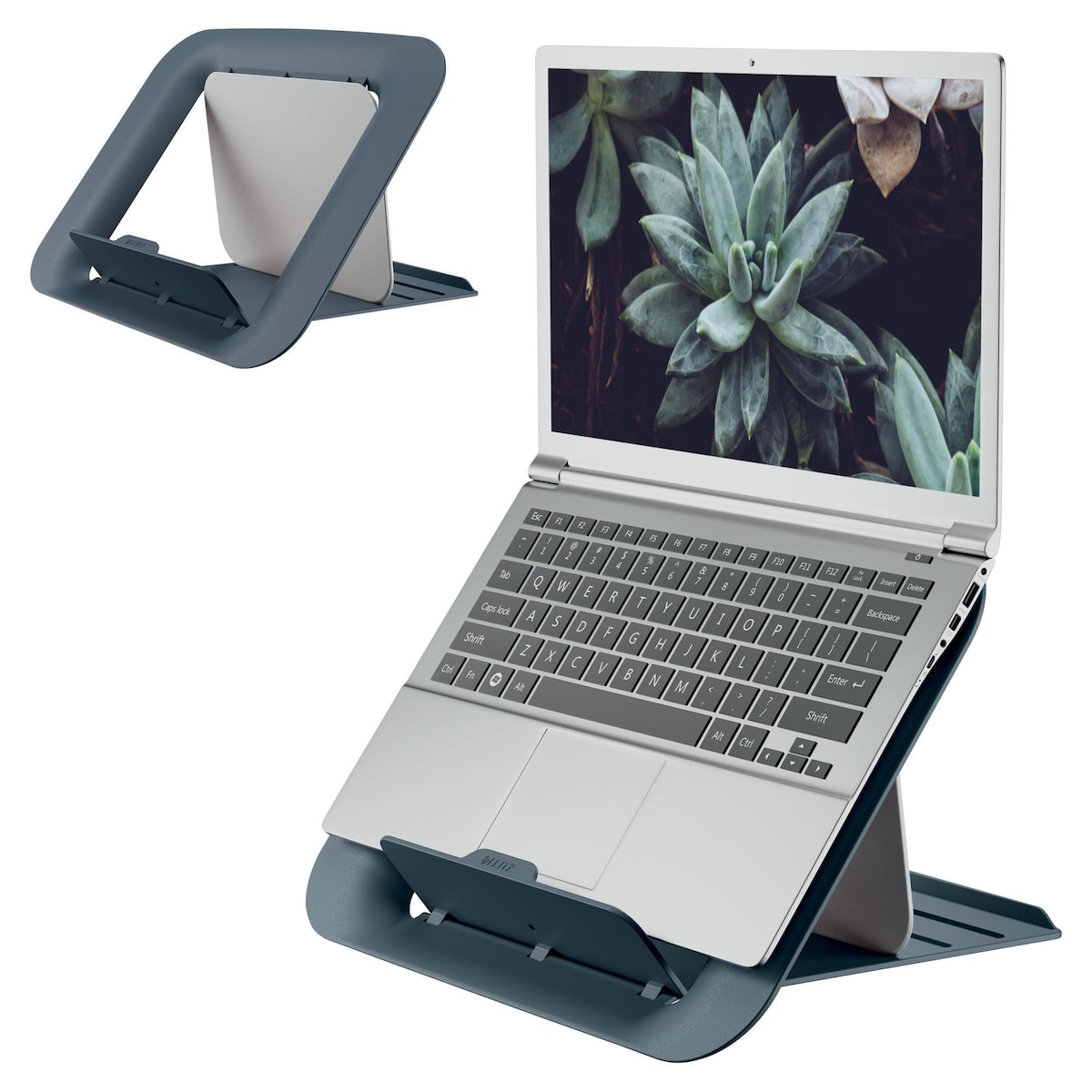 Leitz Laptop Stand Adjustable Ergo Cosy Grey 1